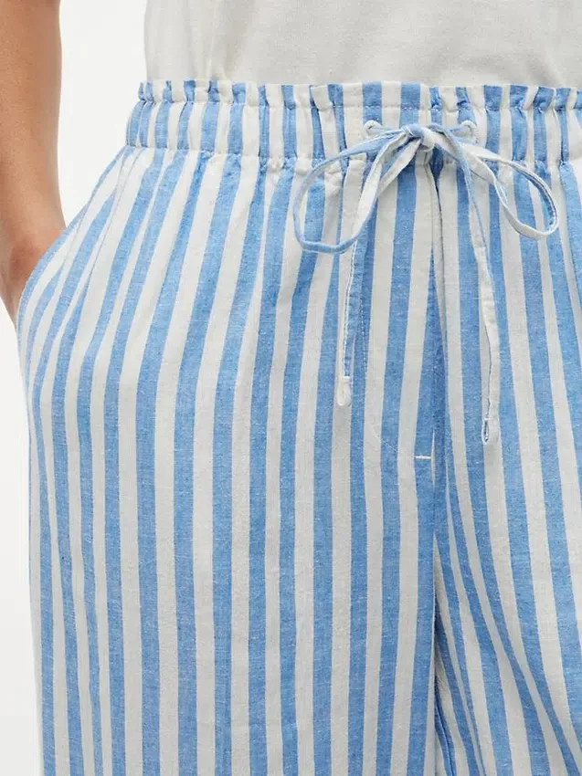 Leichte Pull-On-Hose aus Leinenmischung Leichte Pull-On-Hose aus Leinenmischung