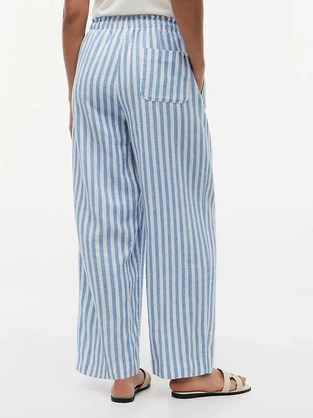 Leichte Pull-On-Hose aus Leinenmischung Leichte Pull-On-Hose aus Leinenmischung