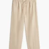 Leichte Pull-On-Hose aus Leinenmischung Leichte Pull-On-Hose aus Leinenmischung