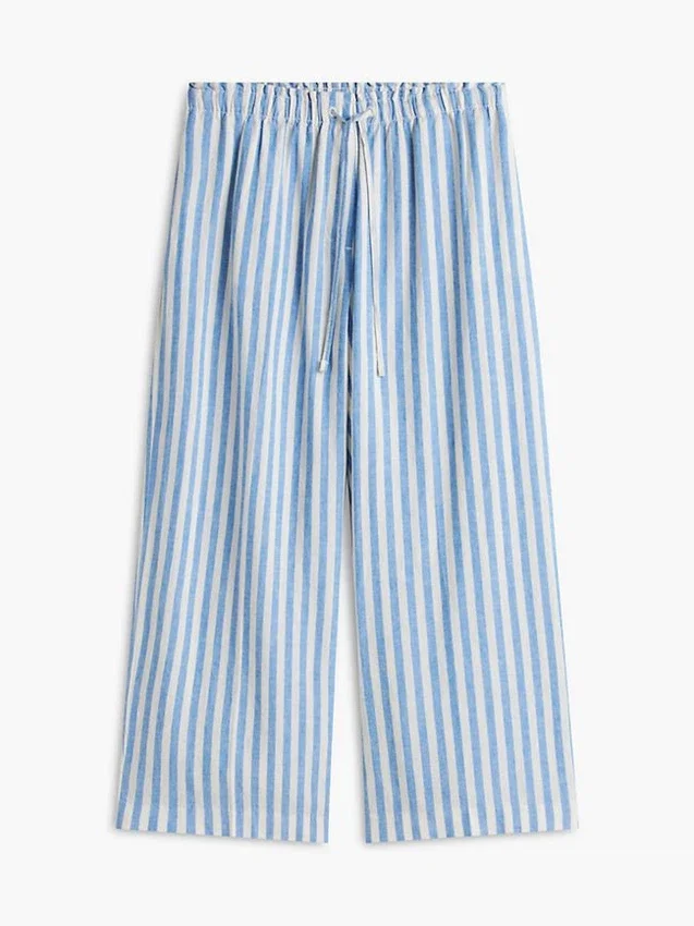 Leichte Pull-On-Hose aus Leinenmischung Leichte Pull-On-Hose aus Leinenmischung