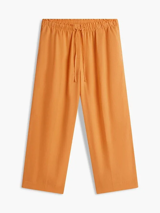 Leichte Pull-On-Hose aus Leinenmischung Leichte Pull-On-Hose aus Leinenmischung