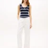 Leichte Pull-On-Jeans mit weitem Bein Leichte Pull-On-Jeans mit weitem Bein