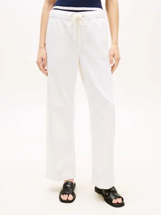 Leichte Pull-On-Jeans mit weitem Bein Leichte Pull-On-Jeans mit weitem Bein