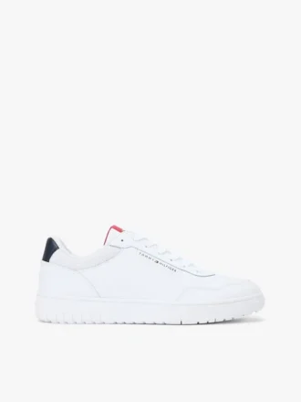 Leichter Court-Sneaker aus Ledermix Leichter Court-Sneaker aus Ledermix