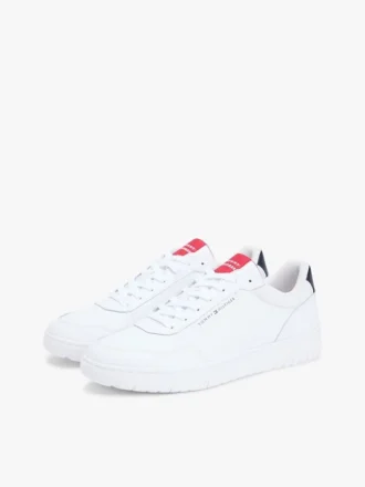 Leichter Court-Sneaker aus Ledermix Leichter Court-Sneaker aus Ledermix