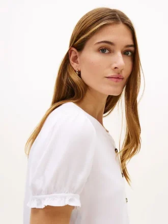 Leichtes, gerafftes Pullover-Shirt Leichtes, gerafftes Pullover-Shirt