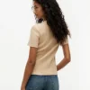 Leichtes T-Shirt aus Rippstrick Leichtes T-Shirt aus Rippstrick