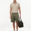 Lässige Chino-Shorts aus Baumwoll-Leinen-Mischung Lässige Chino-Shorts aus Baumwoll-Leinen-Mischung