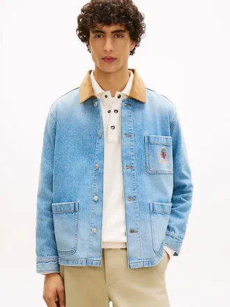 Lässige Denim-Arbeitsjacke