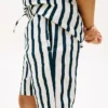Lässige gestreifte Leinen-Mischung-Shorts für Kinder