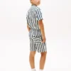 Lässige gestreifte Leinen-Mischung-Shorts für Kinder