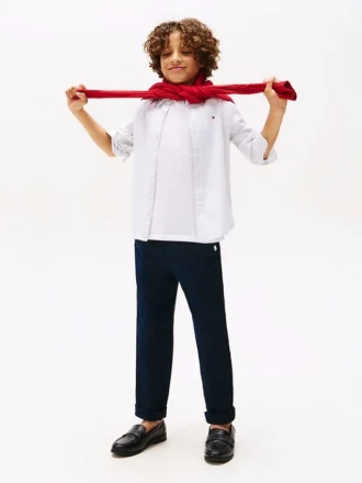 Lässige Leinen-Mischung-Hose für Kinder