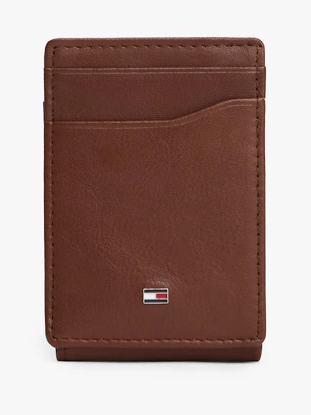 Magnetische Brieftasche aus genarbtem Leder Magnetische Brieftasche aus genarbtem Leder