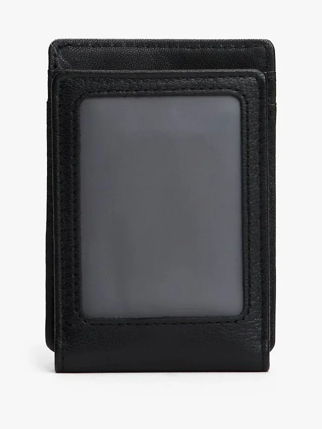 Magnetische Brieftasche aus genarbtem Leder Magnetische Brieftasche aus genarbtem Leder
