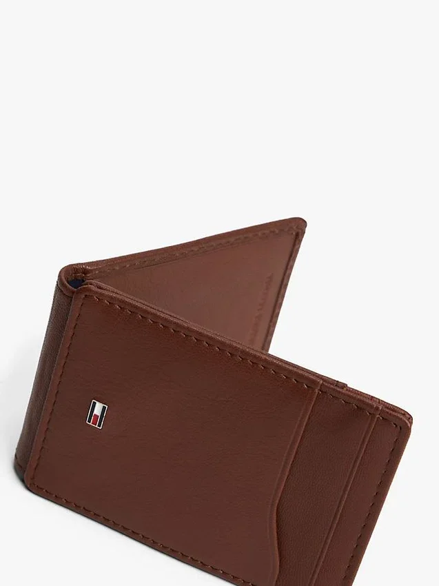 Magnetische Brieftasche aus genarbtem Leder Magnetische Brieftasche aus genarbtem Leder
