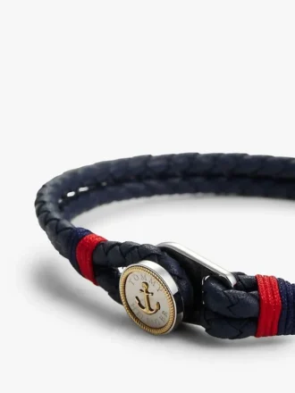 Maritimes geflochtenes Lederarmband Maritimes geflochtenes Lederarmband