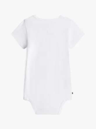 Mehrfarbiger Babystrampler mit Tommy-Logo Mehrfarbiger Babystrampler mit Tommy-Logo