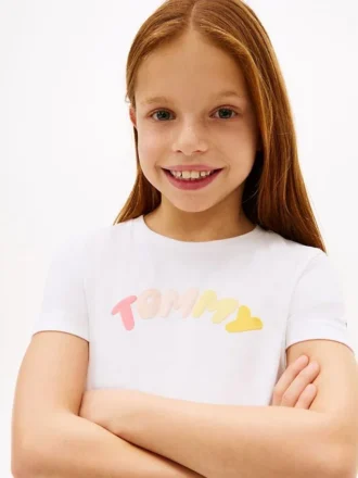 Mehrfarbiges T-Shirt mit Logo für Kinder Mehrfarbiges T-Shirt mit Logo für Kinder