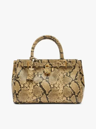 Mini-Tasche aus Leder mit Schlangenprägung Mini-Tasche aus Leder mit Schlangenprägung