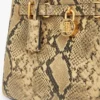 Mini-Tasche aus Leder mit Schlangenprägung Mini-Tasche aus Leder mit Schlangenprägung