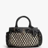 Mini-Tasche aus Makramee und Leder Mini-Tasche aus Makramee und Leder