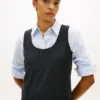 Minikleid aus Wollmischung mit Falten Minikleid aus Wollmischung mit Falten