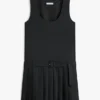 Minikleid aus Wollmischung mit Falten Minikleid aus Wollmischung mit Falten