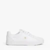 Monogram Heel Leather Court Sneaker Monogram Heel Leather Court Sneaker