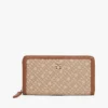 Monogram-Jacquard-Geldbörse mit Reißverschluss