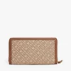 Monogram-Jacquard-Geldbörse mit Reißverschluss