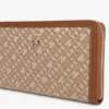 Monogram-Jacquard-Geldbörse mit Reißverschluss