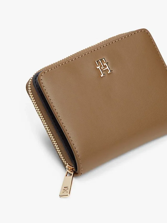 Monogramm-Logo-Geldbörse mit Reißverschluss Monogramm-Logo-Geldbörse mit Reißverschluss