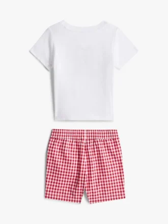 Monogramm-T-Shirt- und Shorts-Set für Babys