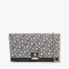Monogramm-Verschluss Jacquard-Kette Umhängetasche
