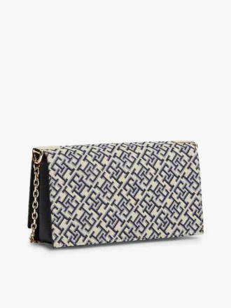 Monogramm-Verschluss Jacquard-Kette Umhängetasche Monogramm-Verschluss Jacquard-Kette Umhängetasche