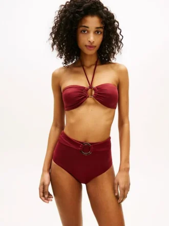 O-Ring-Halter-Bandeau-Bikini-Oberteil O-Ring-Halter-Bandeau-Bikini-Oberteil