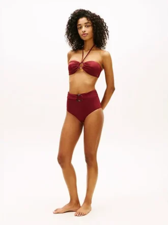 O-Ring-Halter-Bandeau-Bikini-Oberteil O-Ring-Halter-Bandeau-Bikini-Oberteil