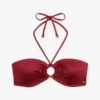 O-Ring-Halter-Bandeau-Bikini-Oberteil