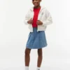 Plissierter Jeansrock für Kinder