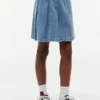 Plissierter Jeansrock für Kinder
