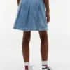 Plissierter Jeansrock für Kinder