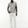 Polohemd aus Leinenmischung mit Regular Fit Polohemd aus Leinenmischung mit Regular Fit