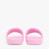 Pool-Slides mit gesticktem Schriftzug-Monogramm