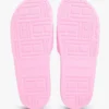 Pool-Slides mit gesticktem Schriftzug-Monogramm