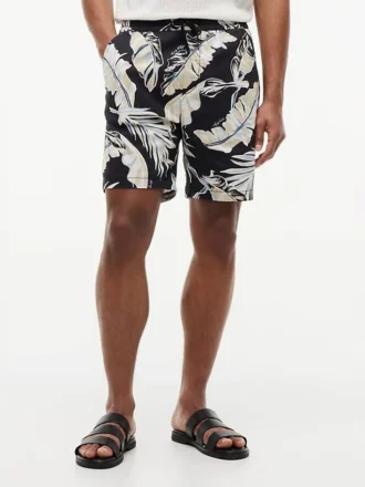 Regular Fit 7″ Shorts mit tropischem Print Regular Fit 7″ Shorts mit tropischem Print