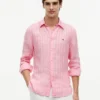 Regular Fit Gestreiftes Leinenhemd Regular Fit Gestreiftes Leinenhemd