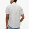 Regular-Fit-Hemd aus gestreifter Leinenmischung Regular-Fit-Hemd aus gestreifter Leinenmischung