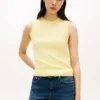 Ärmelloser Pullover mit Rundhalsausschnitt Ärmelloser Pullover mit Rundhalsausschnitt