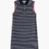 Ärmelloses gestreiftes Polokleid Ärmelloses gestreiftes Polokleid