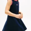 Ärmelloses Kleid für Kinder mit gewelltem Flaggenlogo Ärmelloses Kleid für Kinder mit gewelltem Flaggenlogo